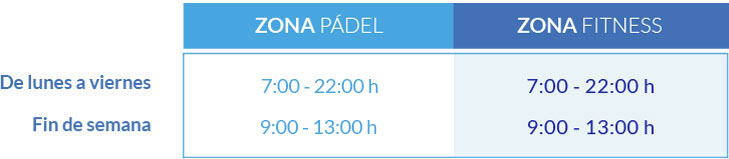 Horarios