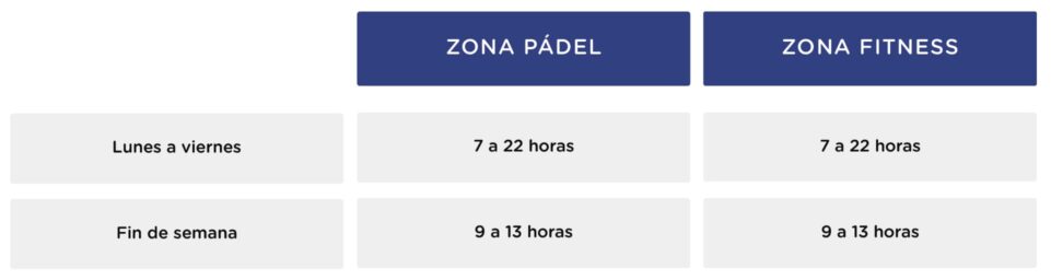 2603_Horario Zona Sport 2603_Horario Zona Sport
